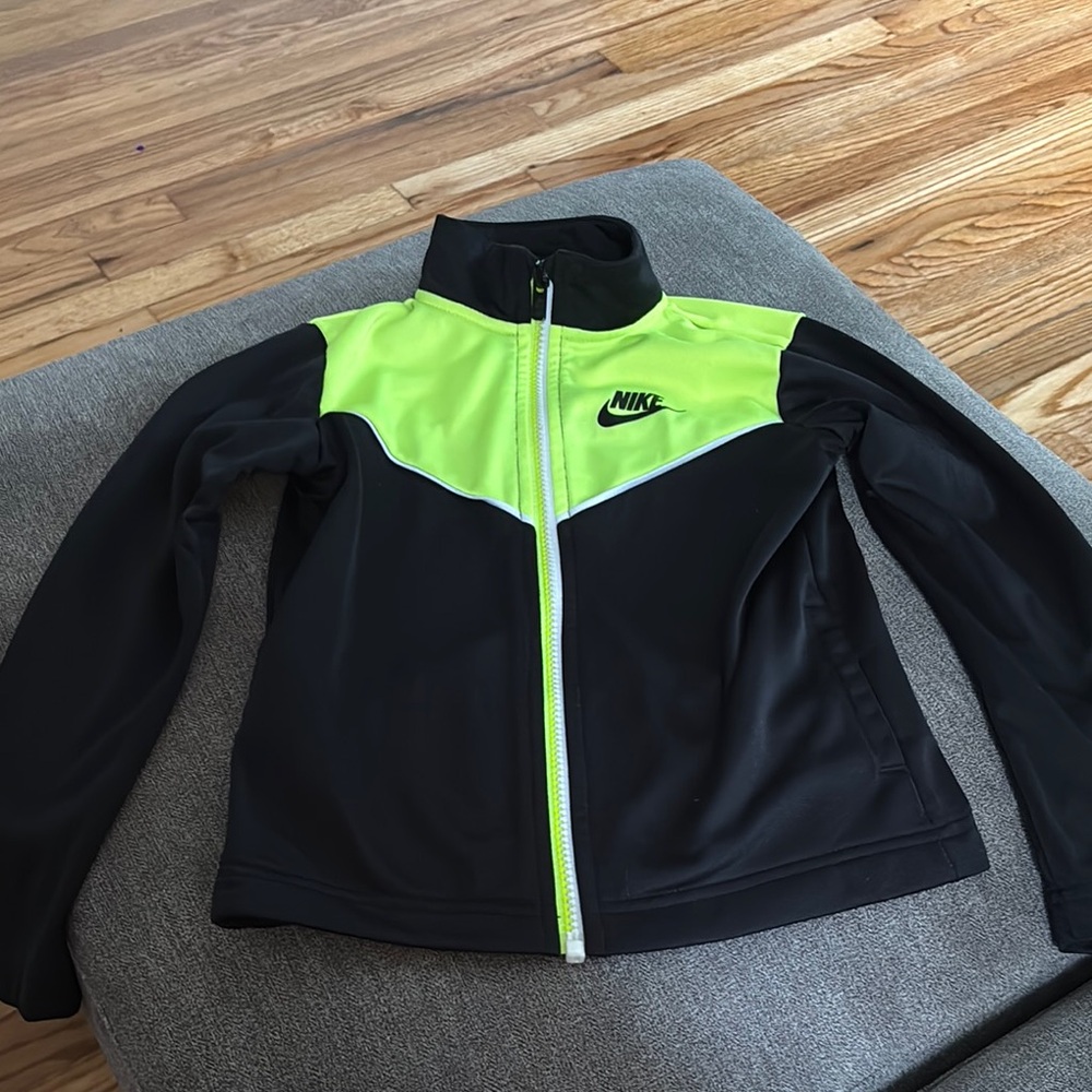 Nike Boy’s Black and Neon Green Jacket